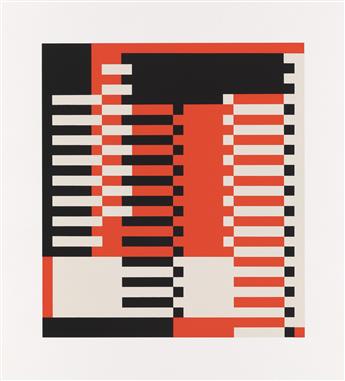 JOSEF ALBERS Two color screenprints.